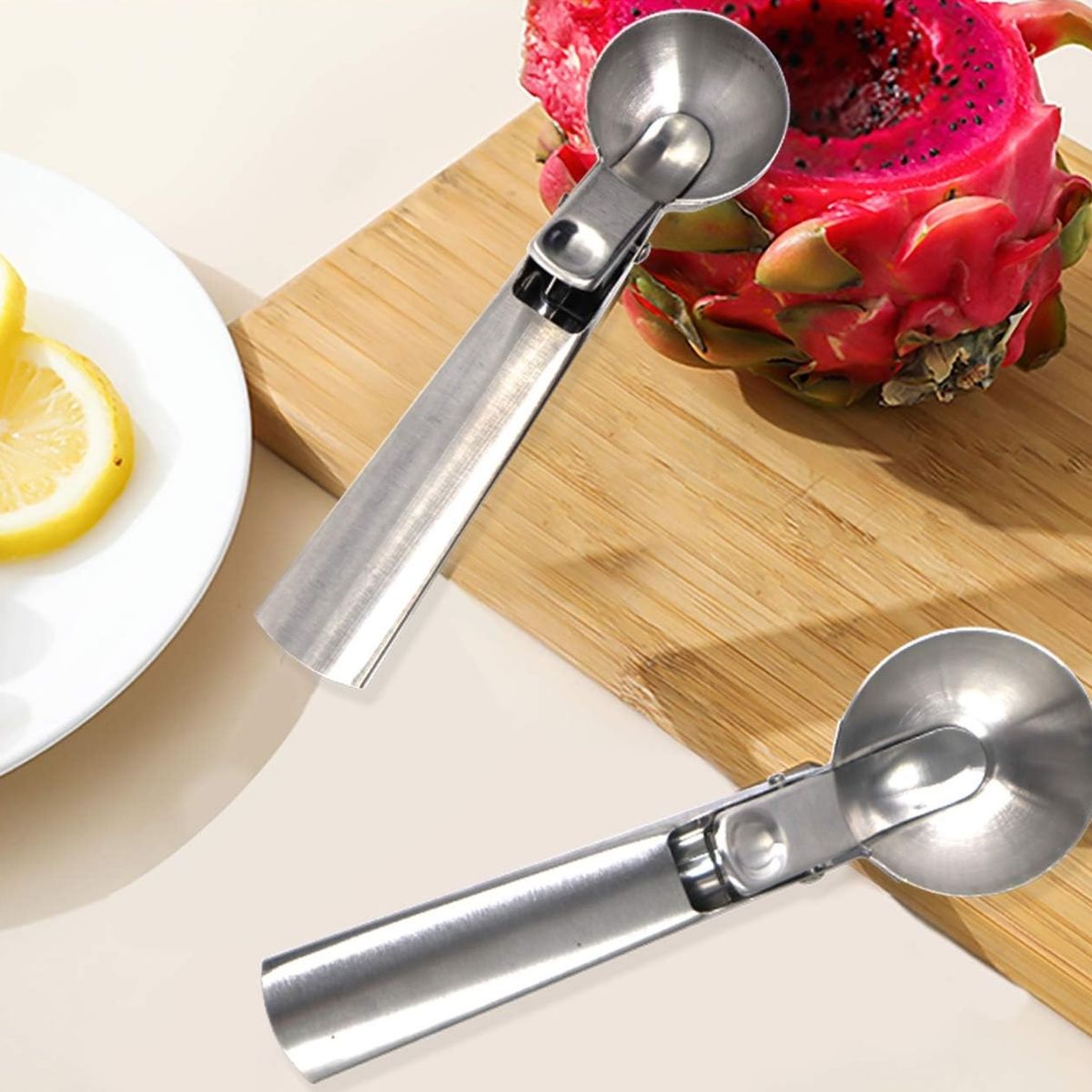 GENERICO - CUCHARA DE HELADO CON LIBERACIÓN DE GATILLO 5 CM