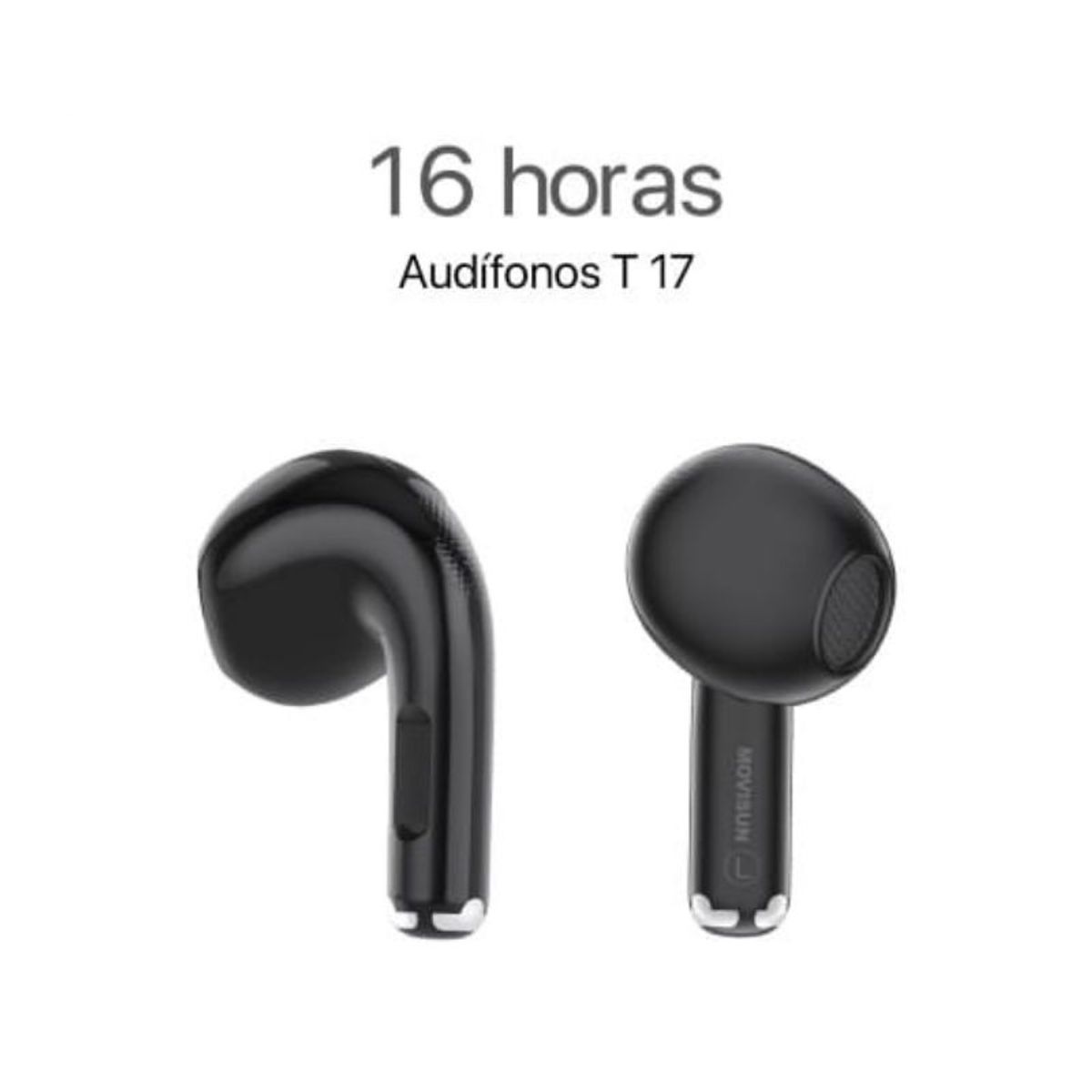 MOVISUN - Audífonos Bluetooth 5.3 MOVISUN T 17 negro modo juego hasta 16 h de autonomía