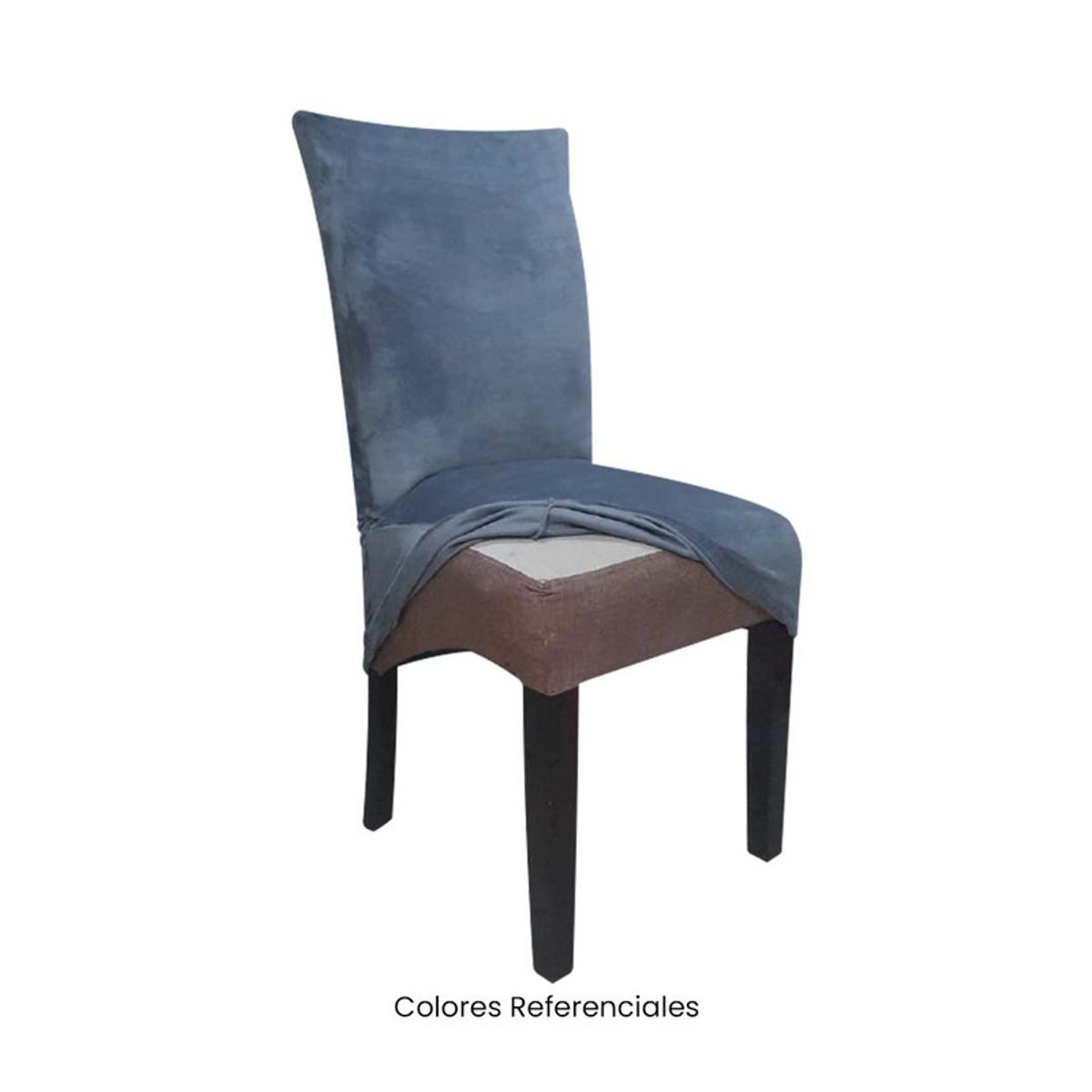 4 Fundas Nacionales de Terciopelo para Silla Recta - Grafito Oscuro, marca VIURE - Foto 2