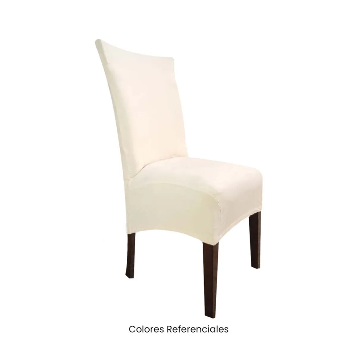 VIURE - 4 Fundas Nacionales de Terciopelo para Silla Recta - Crema