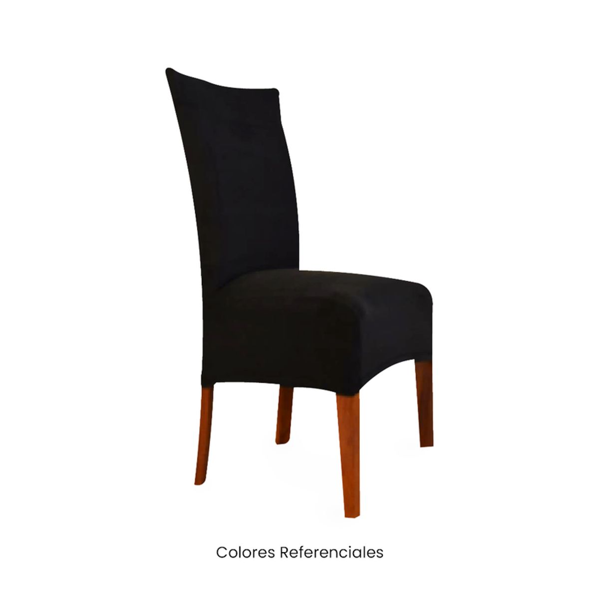 VIURE - 6 Fundas Nacionales de Terciopelo para Silla Recta - Negro