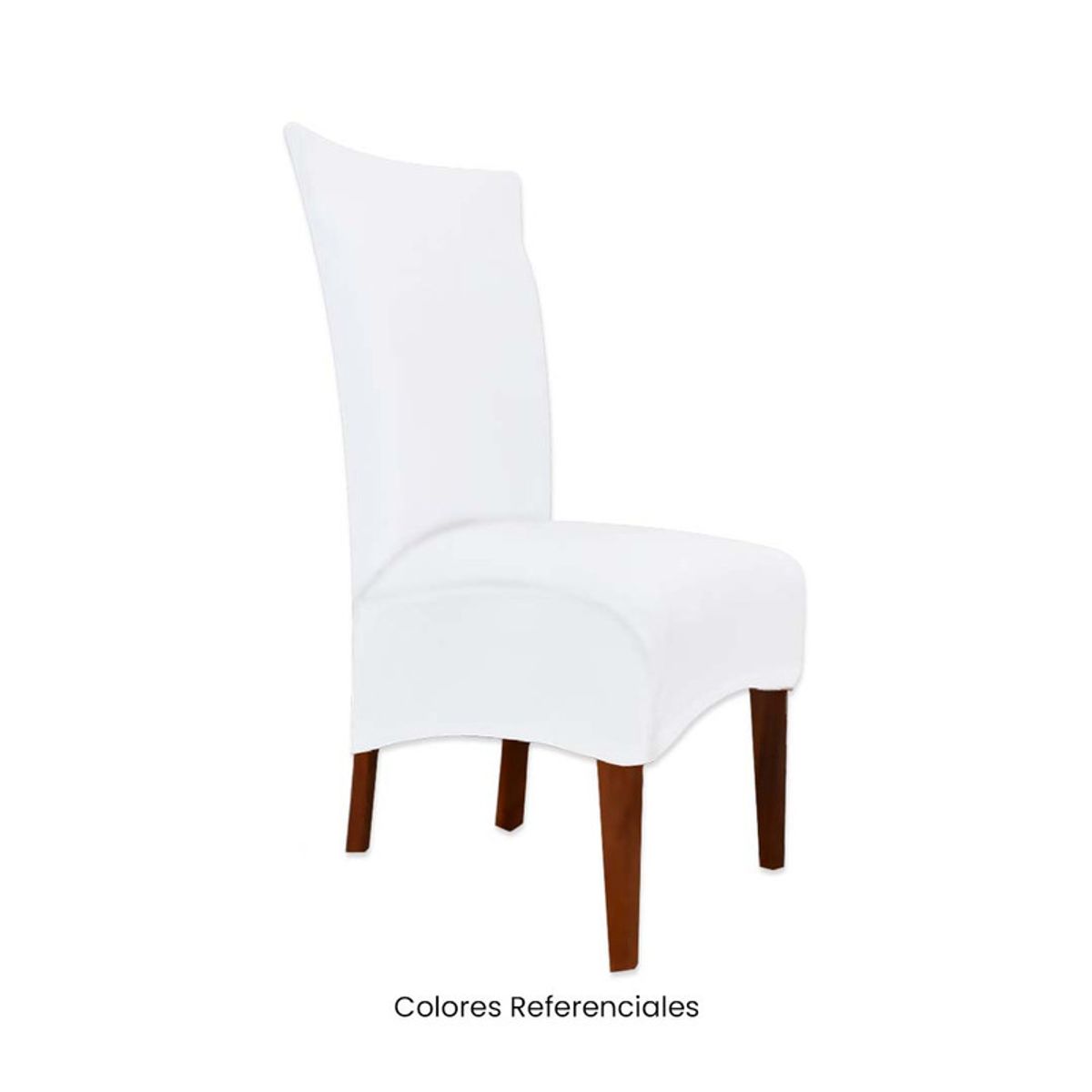 VIURE - 6 Fundas Nacionales de Terciopelo para Silla Recta - Blanco