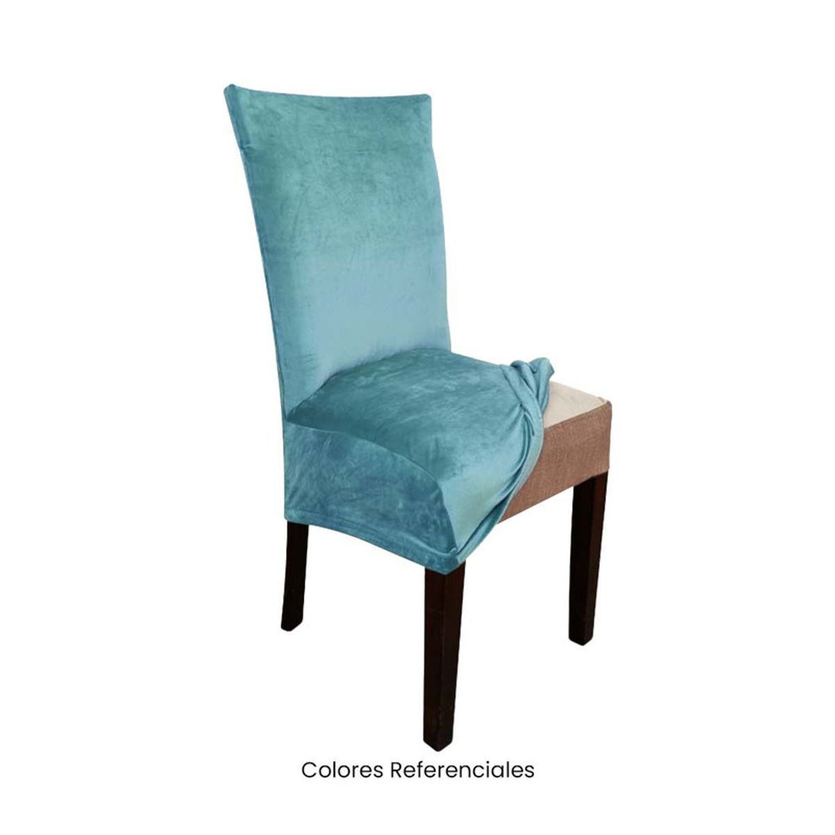 VIURE - 6 Fundas Nacionales de Terciopelo para Silla Recta - Jade