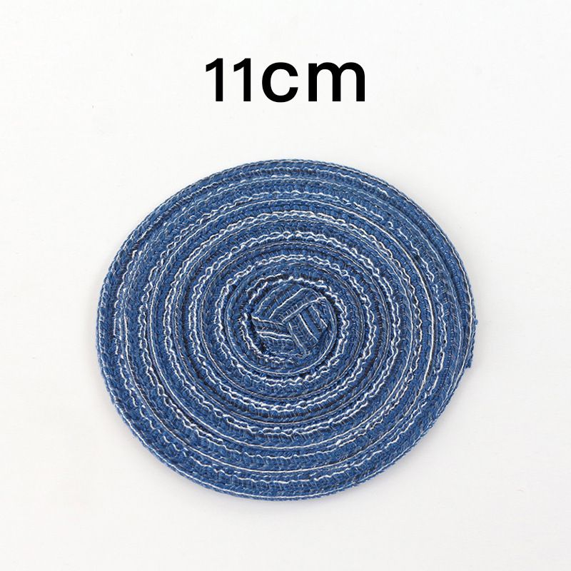 PUREPOWER - Set 8 individuales redondos tejidos 11cm