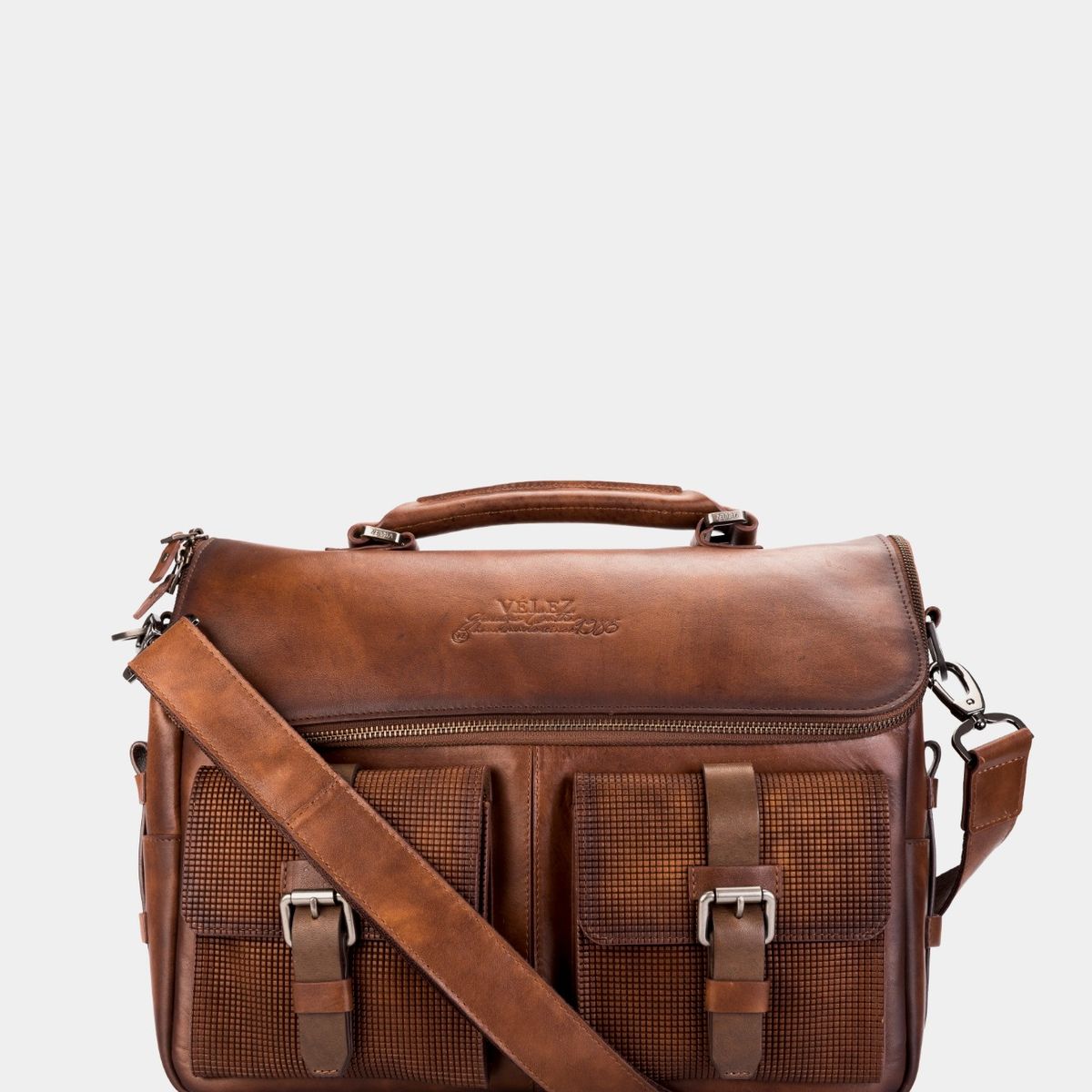 VELEZ - Vélez Maletín Portátil New Archeology De Cuero Miel
