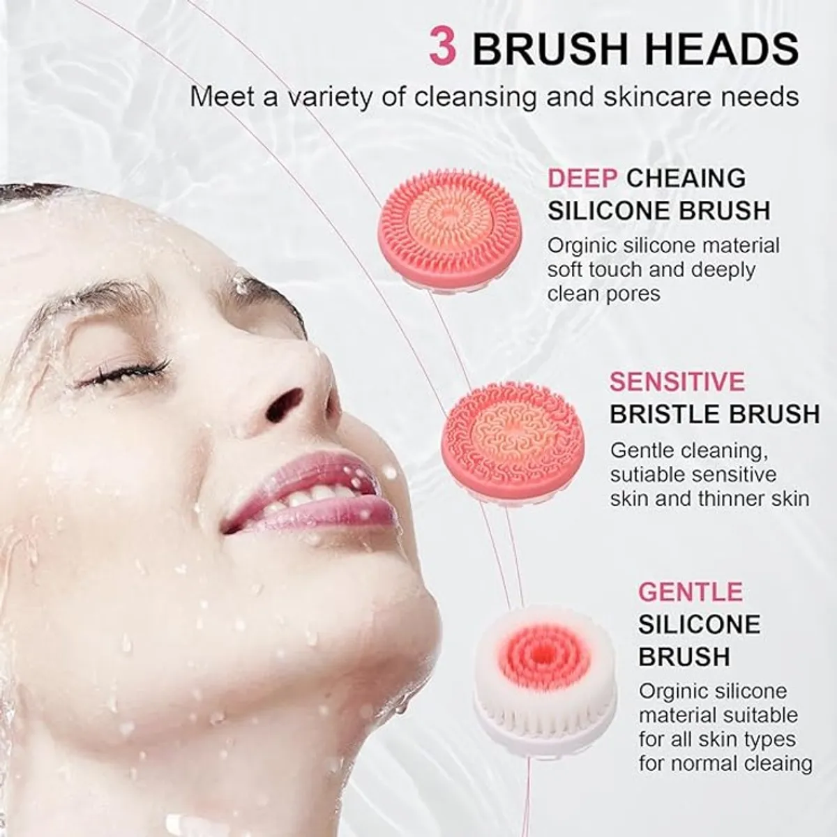 SPIN CLEAN - limpieza facial limpiador facial eléctrico para mujereshombres