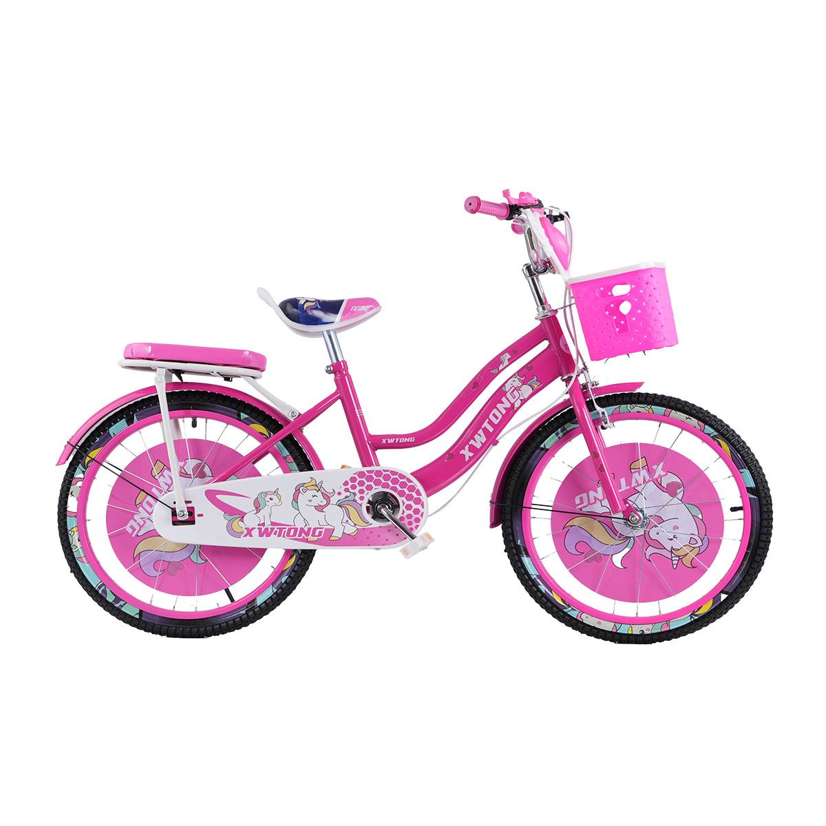 GENERICO - Bicicleta Para Niña Infantil Sonido Luz Aro 20 Fucsia 2147