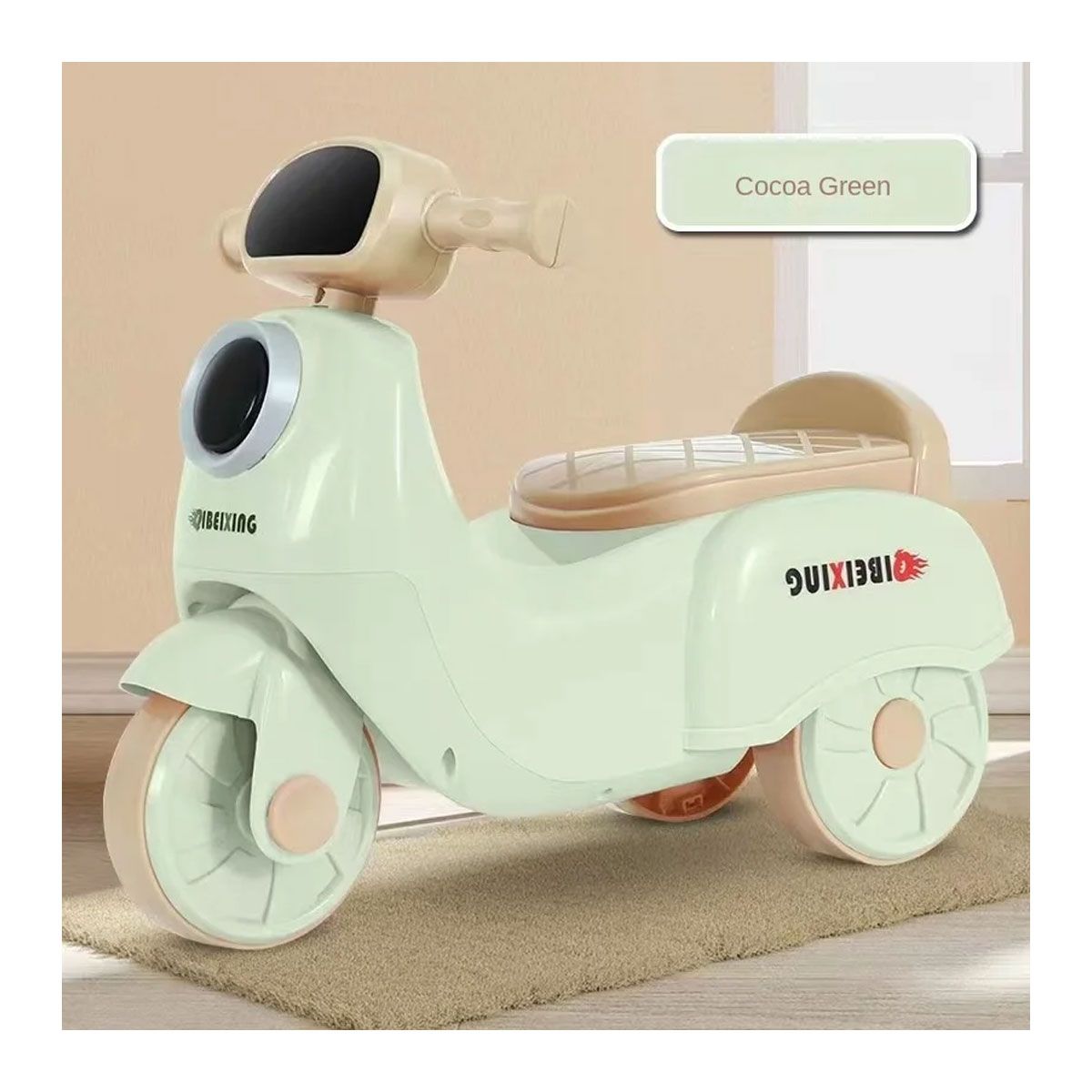 GENERICO - Carrito Buggy Correpasillos Para Niños Música Luces Moto Verde