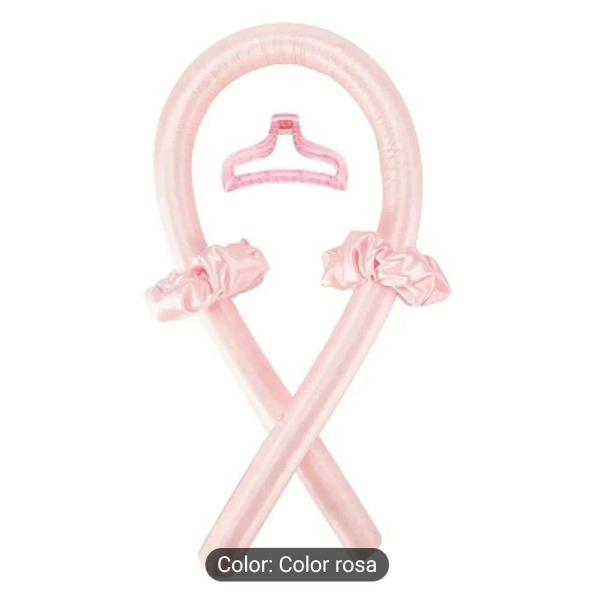 GENERICO - SET DE ONDULADOR SIN CALOR COLOR ROSADO