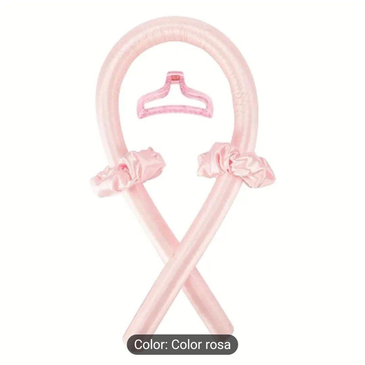 GENERICO - SET DE ONDULADOR SIN CALOR COLOR ROSADO