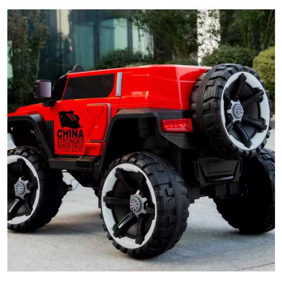 GENERICO - Super Carro 4x4 Grande Electrónico para Niños Color Rojo