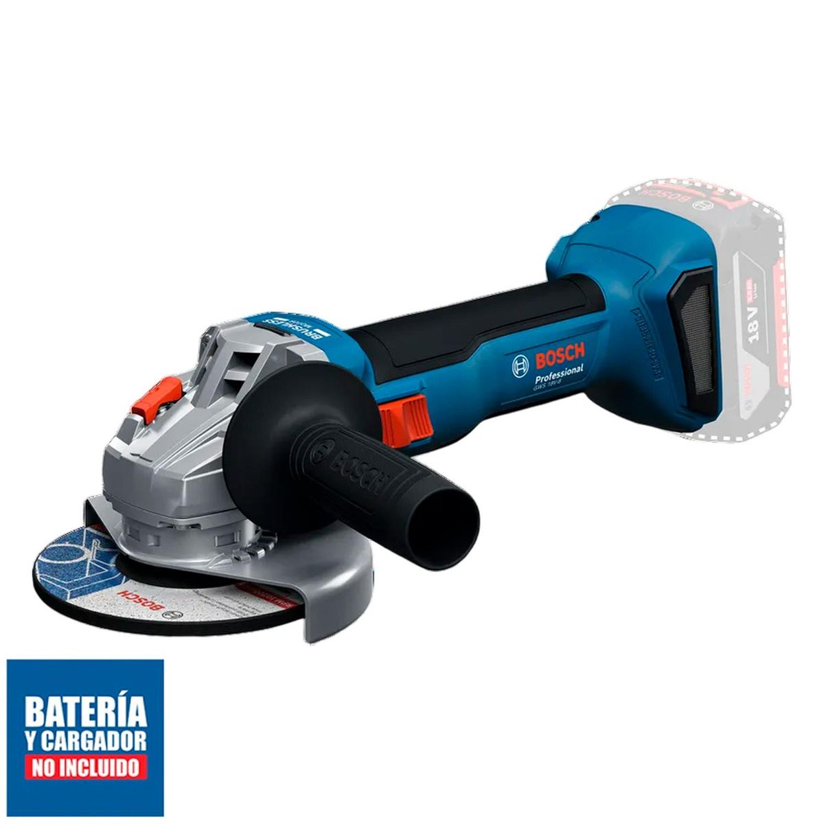 BOSCH - Amoladora ACCU Bosch GWS 18V-8 Sin batería
