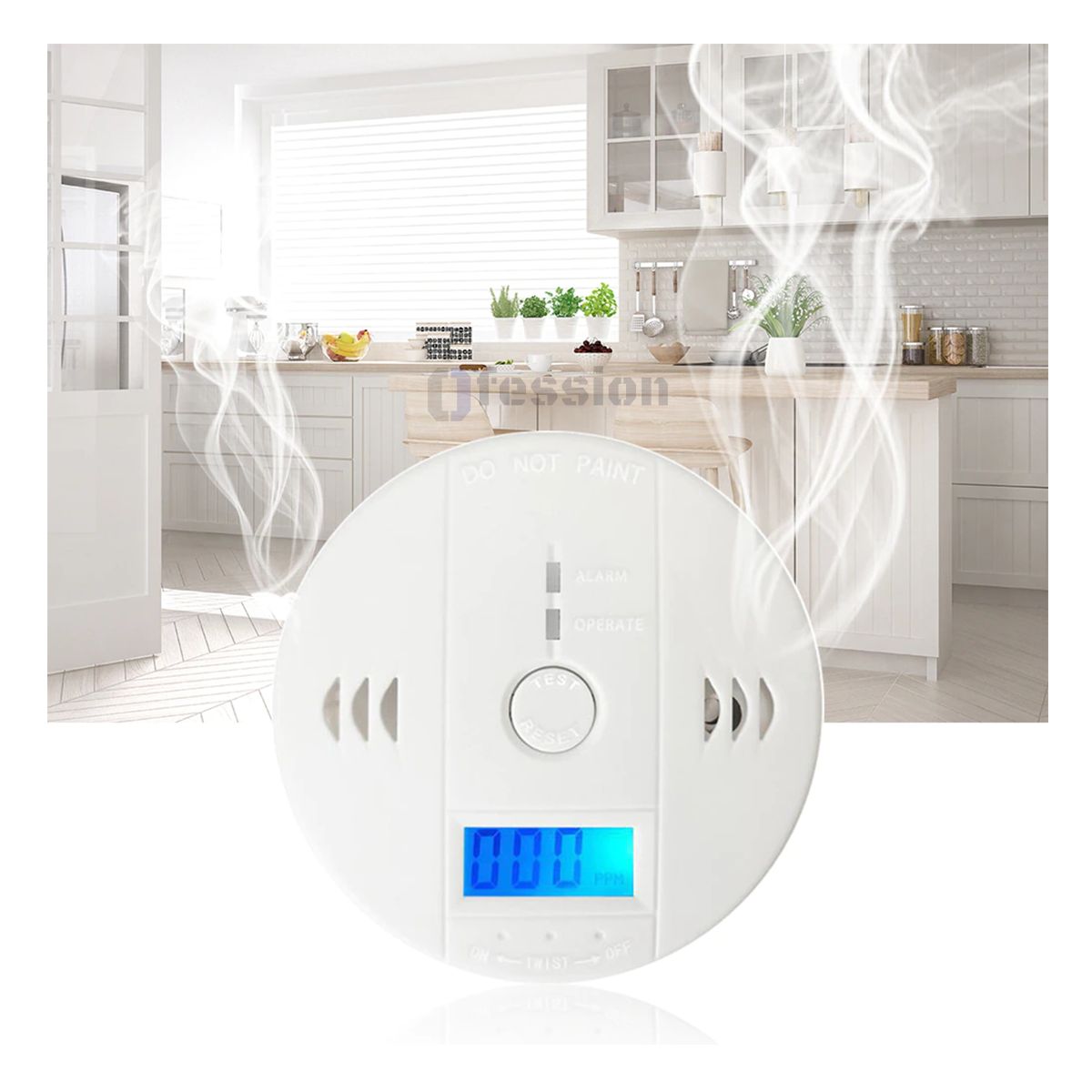GENERICO - Alarma Sensor CO  Detector Gas Monoxido Carbono