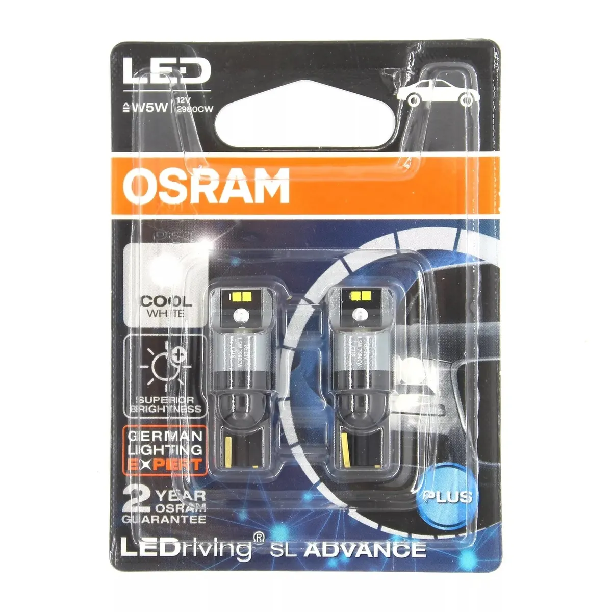 OSRAM - LED OSRAM T10 12V W5W 6000K BLANCO  2980CW-02B