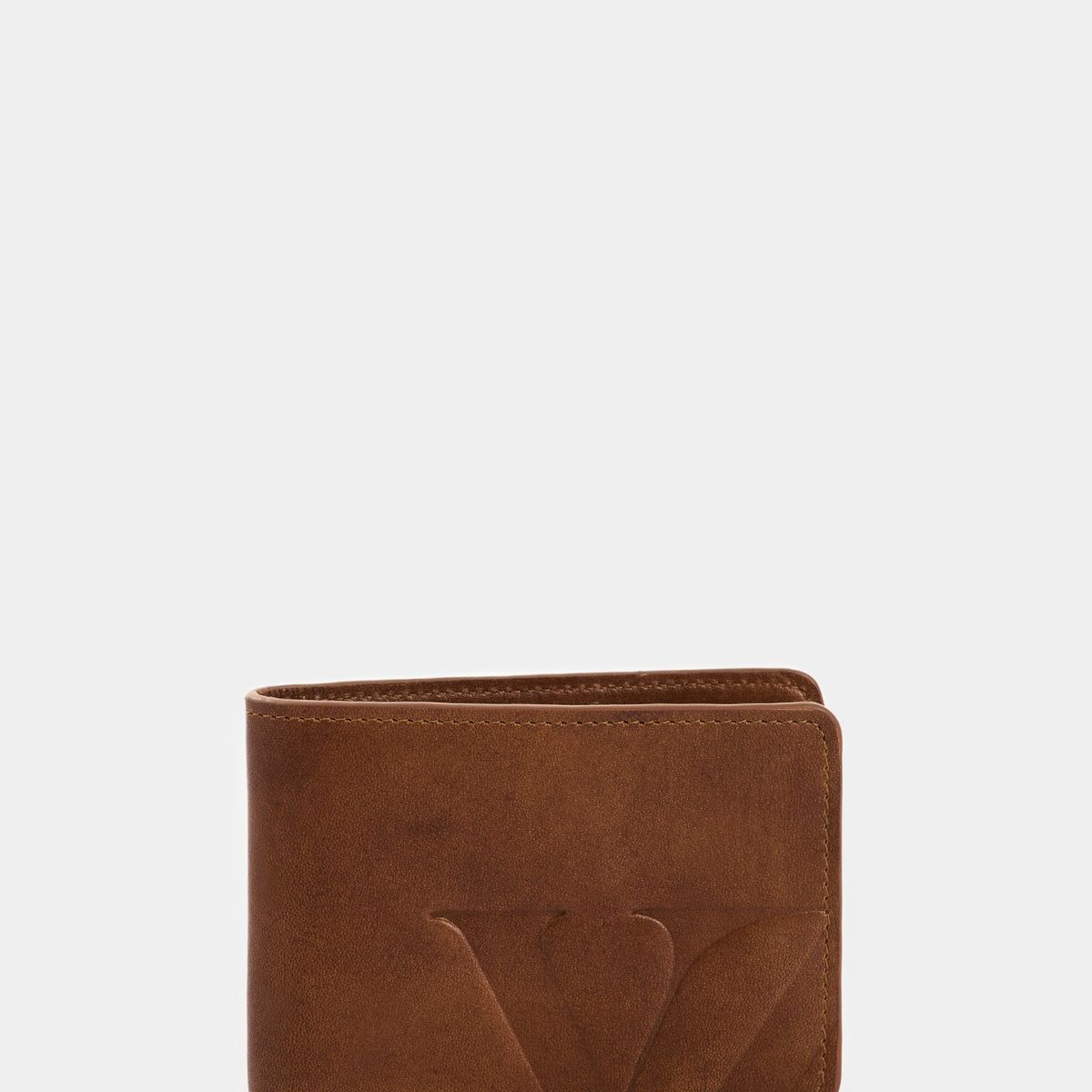 VELEZ - Vélez Billetera Alden De Cuero Para Hombre Monogram Miel