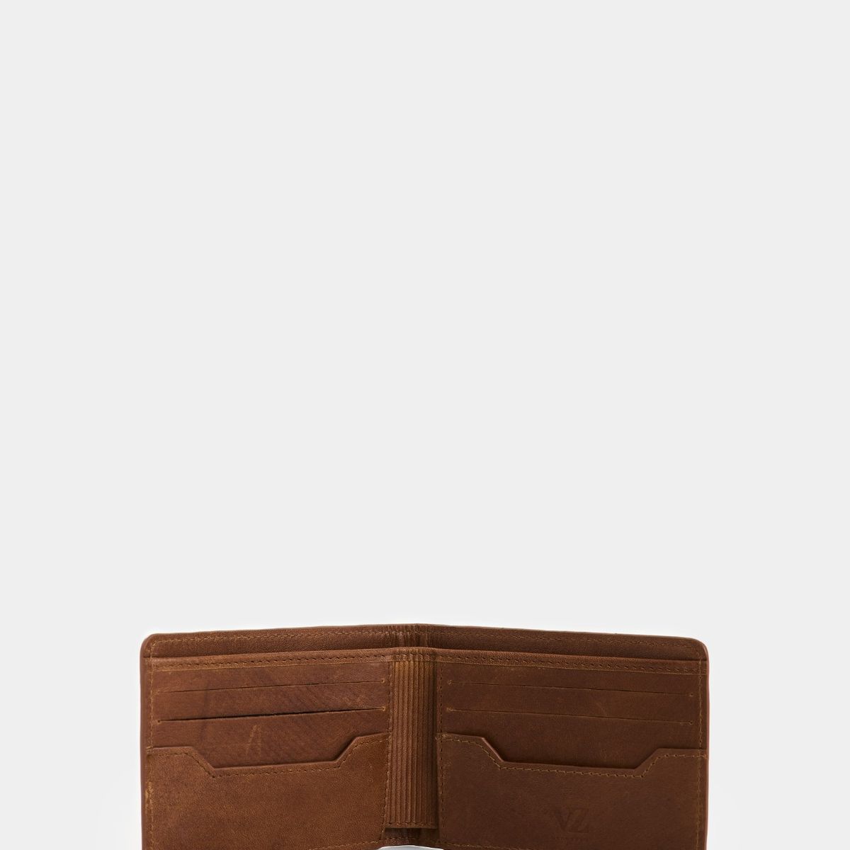 VELEZ - Vélez Billetera Alden De Cuero Para Hombre Monogram Miel