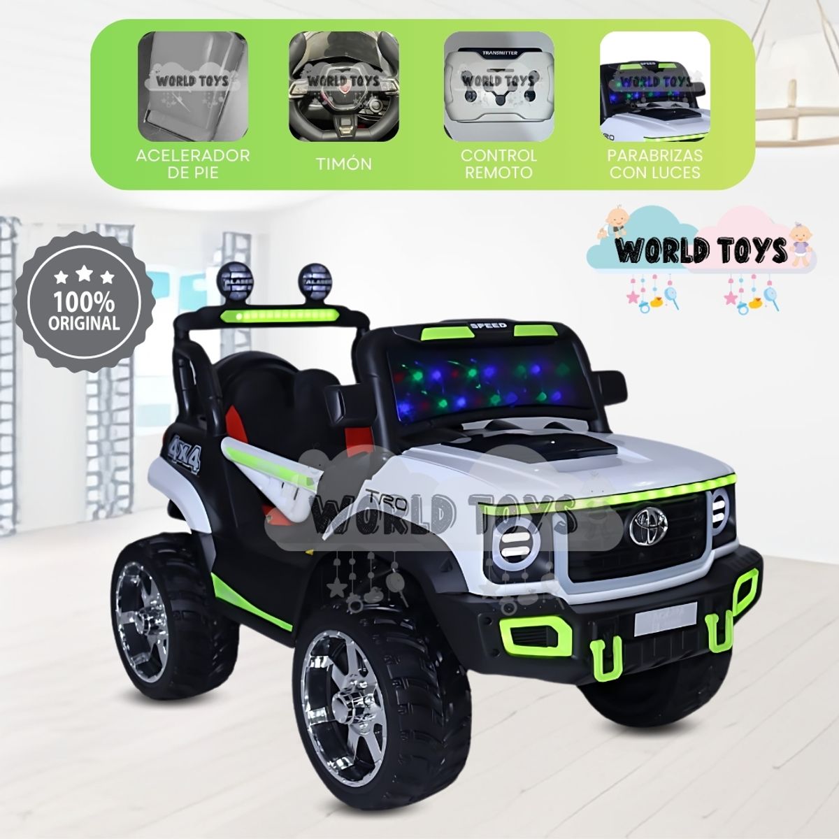 BABY - Carro a Bateria «ALTOYIN II» Edicion Limitada White