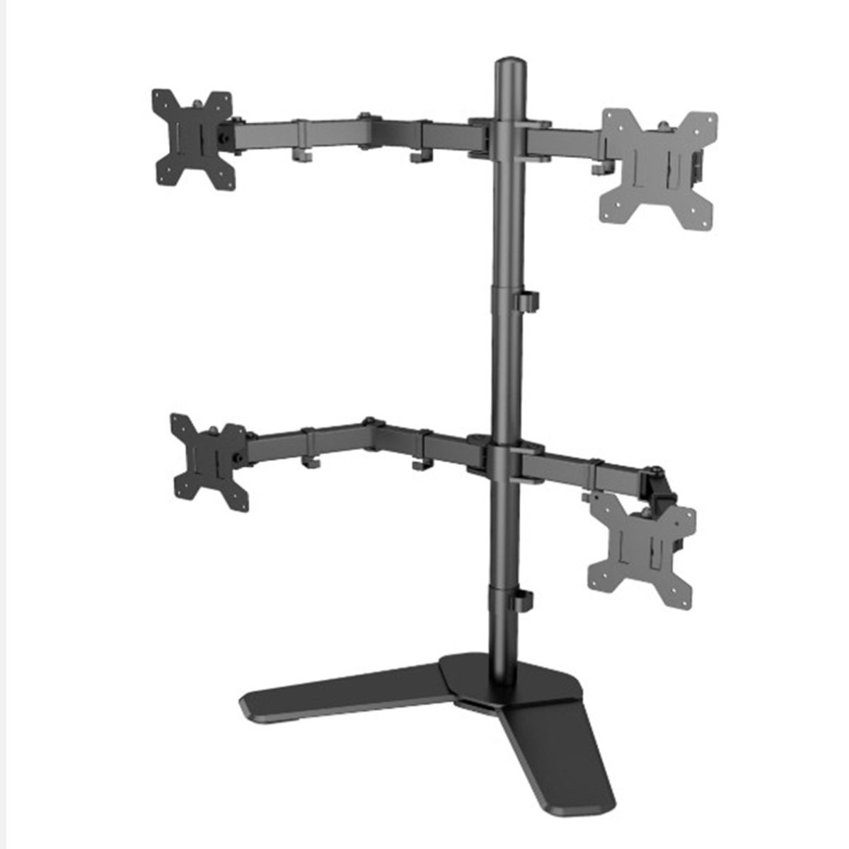 SEISA - Rack Soporte Escritorio Exclusivo para 4 Monitores De 13-32 Negro