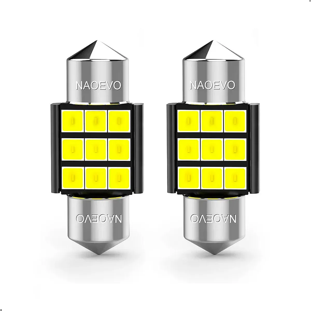 NAOEVO - Luz Bombillas Led Naoevo Festoon Canbus C5W 31 Mm X 2 Unids