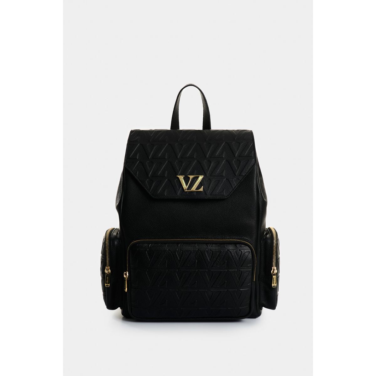 VELEZ - Vélez Mochila Silene De Cuero Para Mujer Monogram Negro