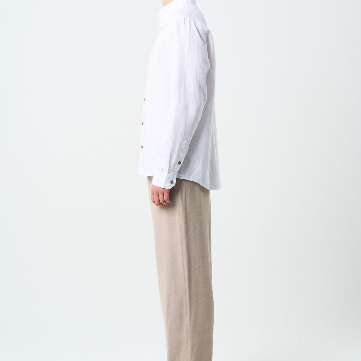 VELEZ - Vélez Camisa Manga Larga Semi Fitted Hombre Roma Blanco