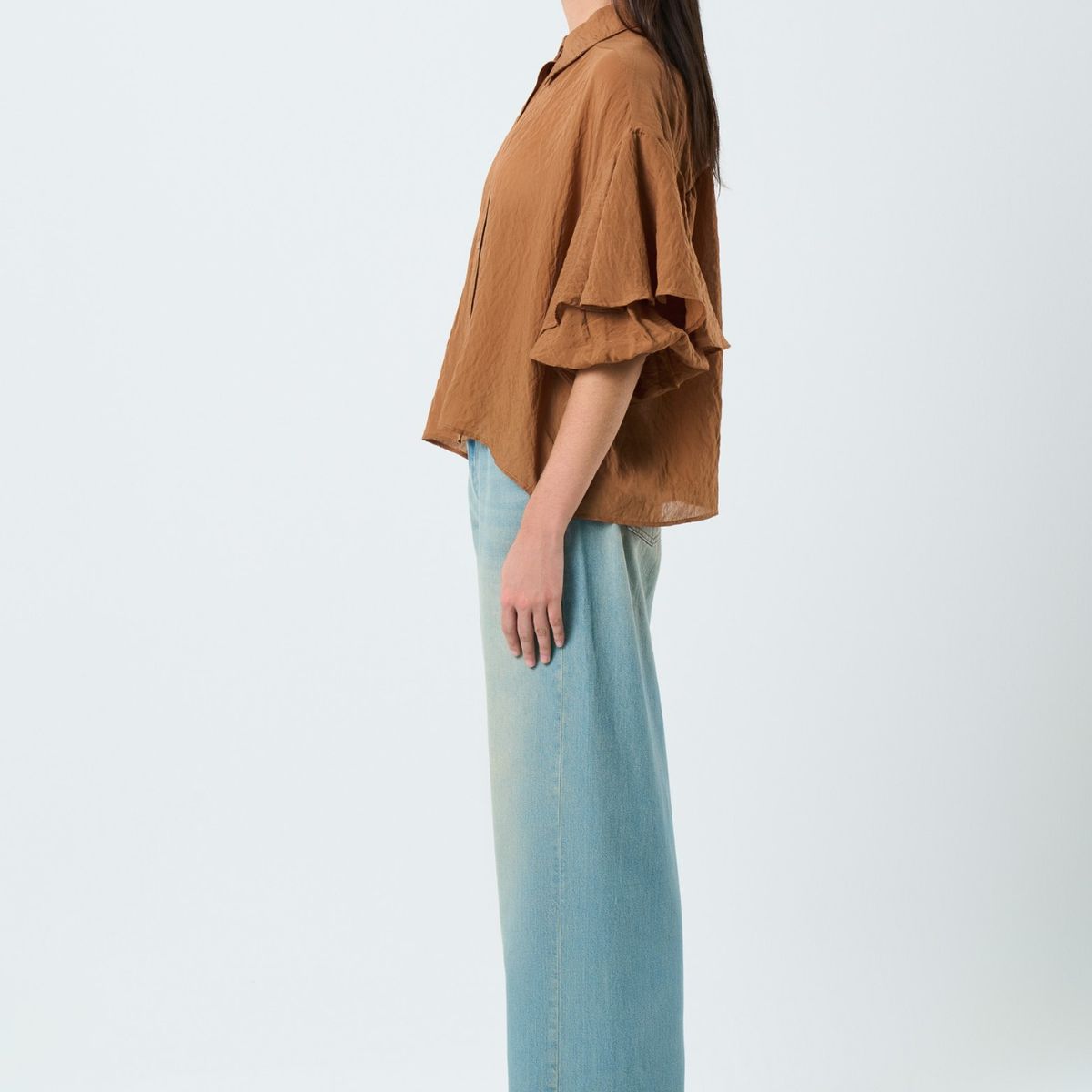 VELEZ - Vélez Camisa Ópalo Para Mujer Boleros Cafe Claro