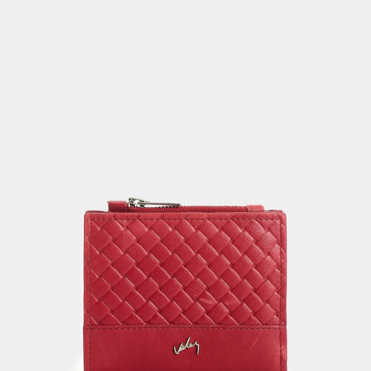 VELEZ - Vélez Billetera De Cuero Grabado Para Mujer Hazen Rojo