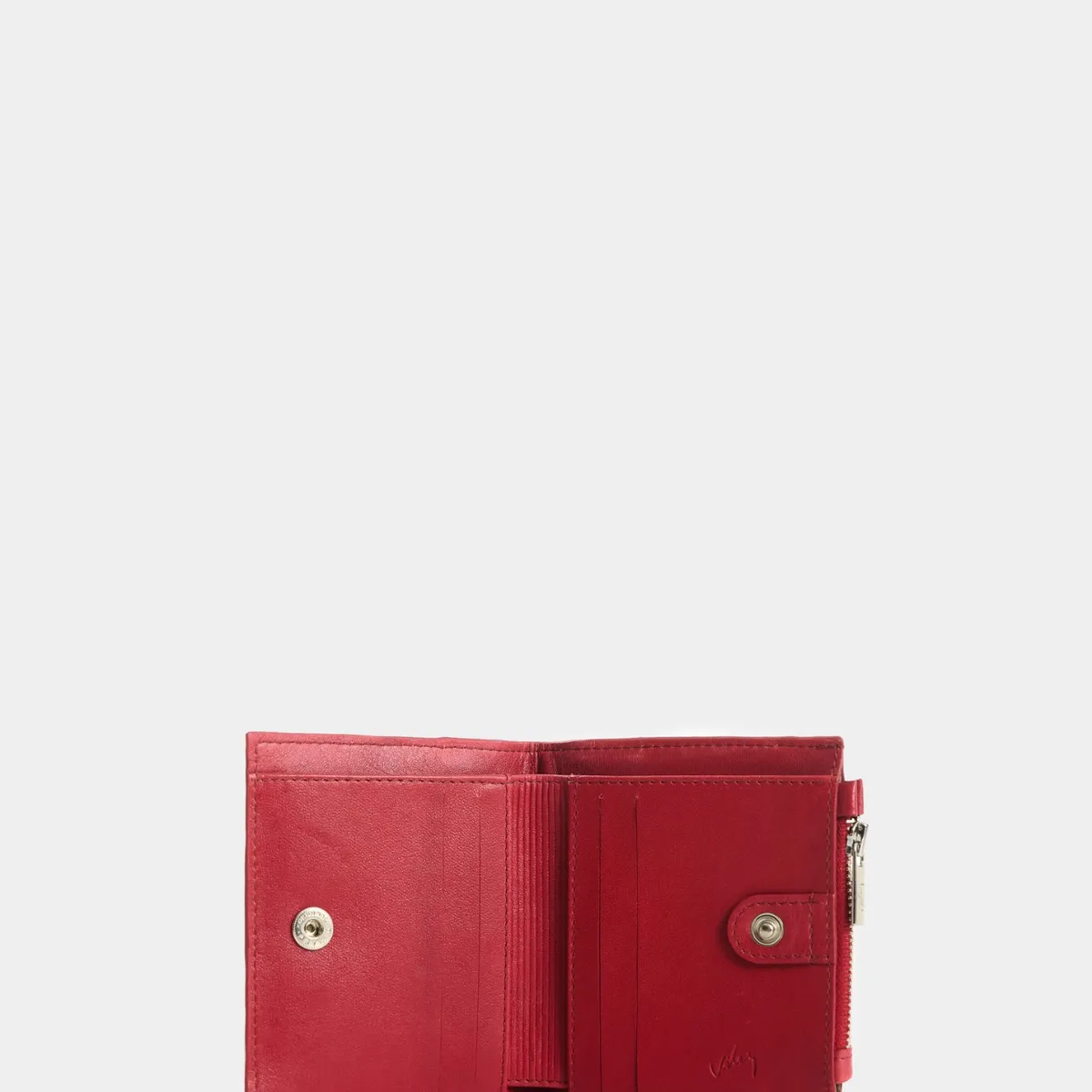 VELEZ - Vélez Billetera De Cuero Grabado Para Mujer Hazen Rojo