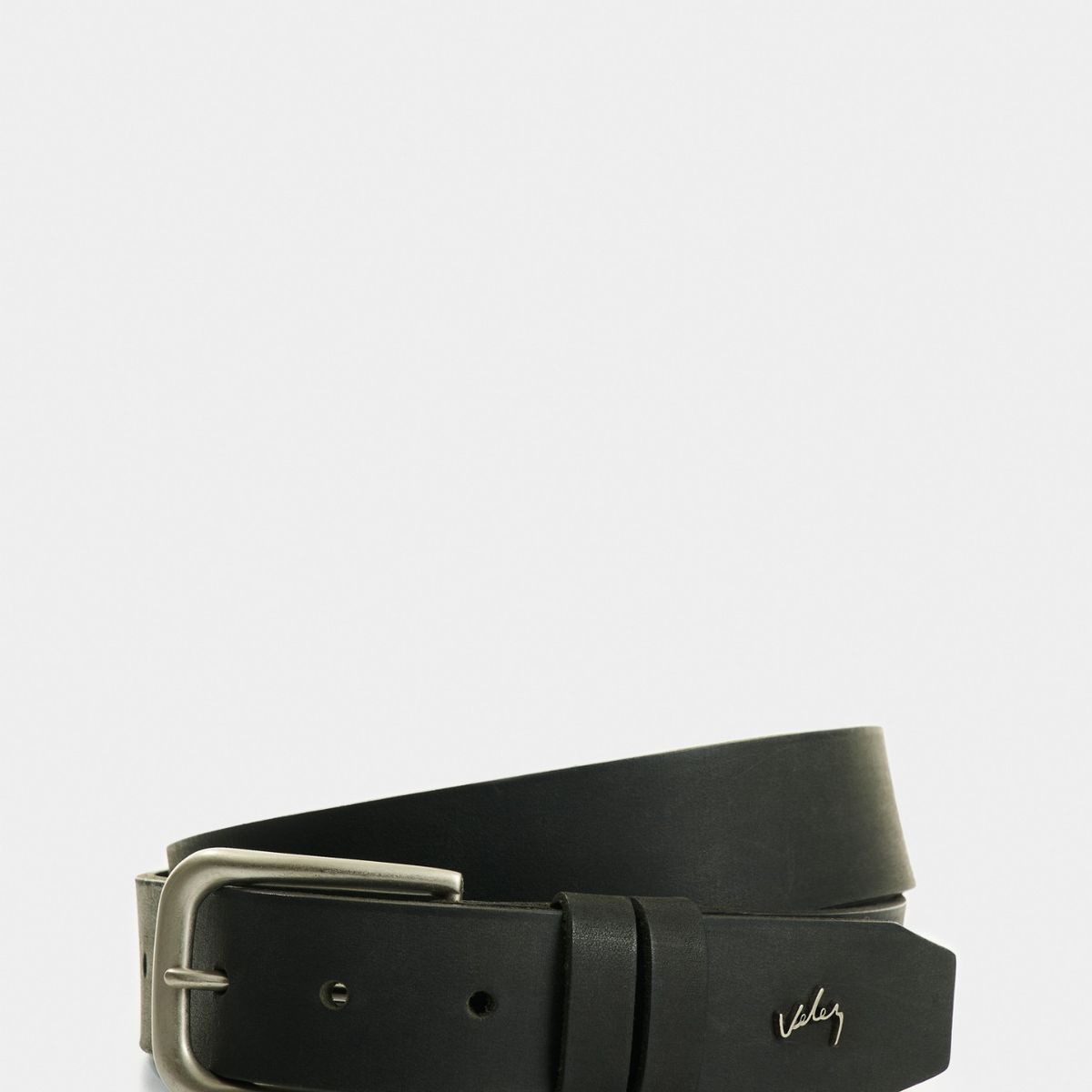 VELEZ - Vélez Cinturón Unifaz De Cuero Para Hombre Hazel Negro