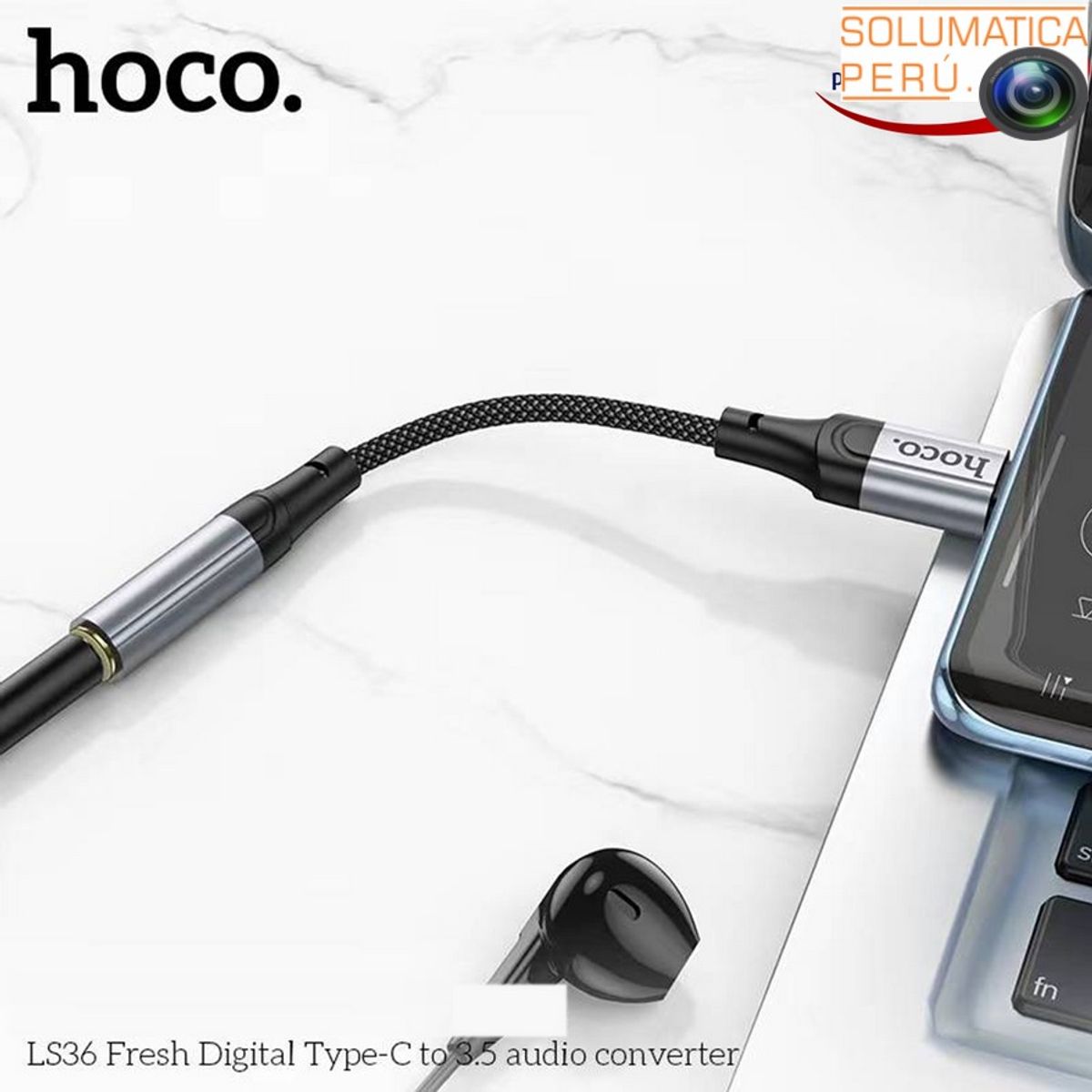 HOCO - Adaptador Tipo C - Auxiliar Salida de audio plug - Hoco
