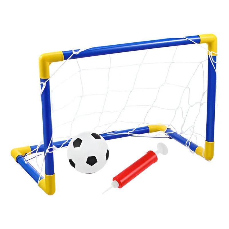 GENERICO - ARCO DE FUTBOL + PELOTA + INFLADOR