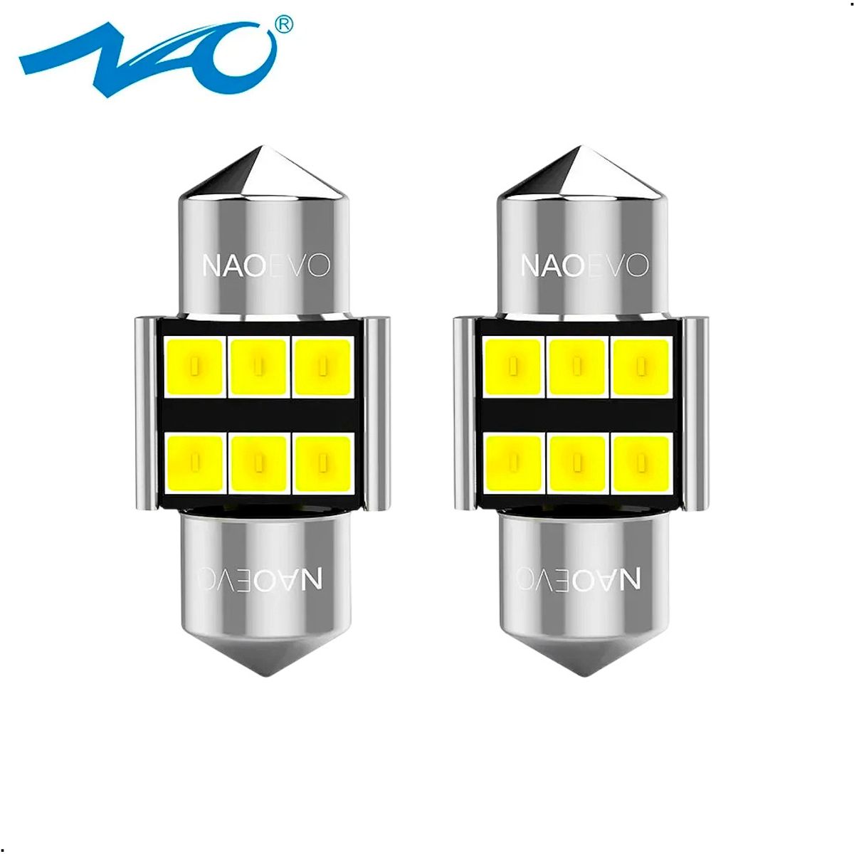 NAOEVO - Luses Led Naoevo De Salon Feston Canbus C5w 28 mm X 2 Unids