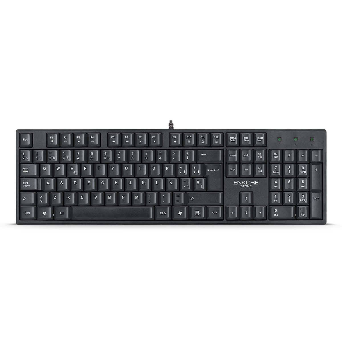 ENKORE - Teclado Oficina Multimedia Enkore Stone ENK K100