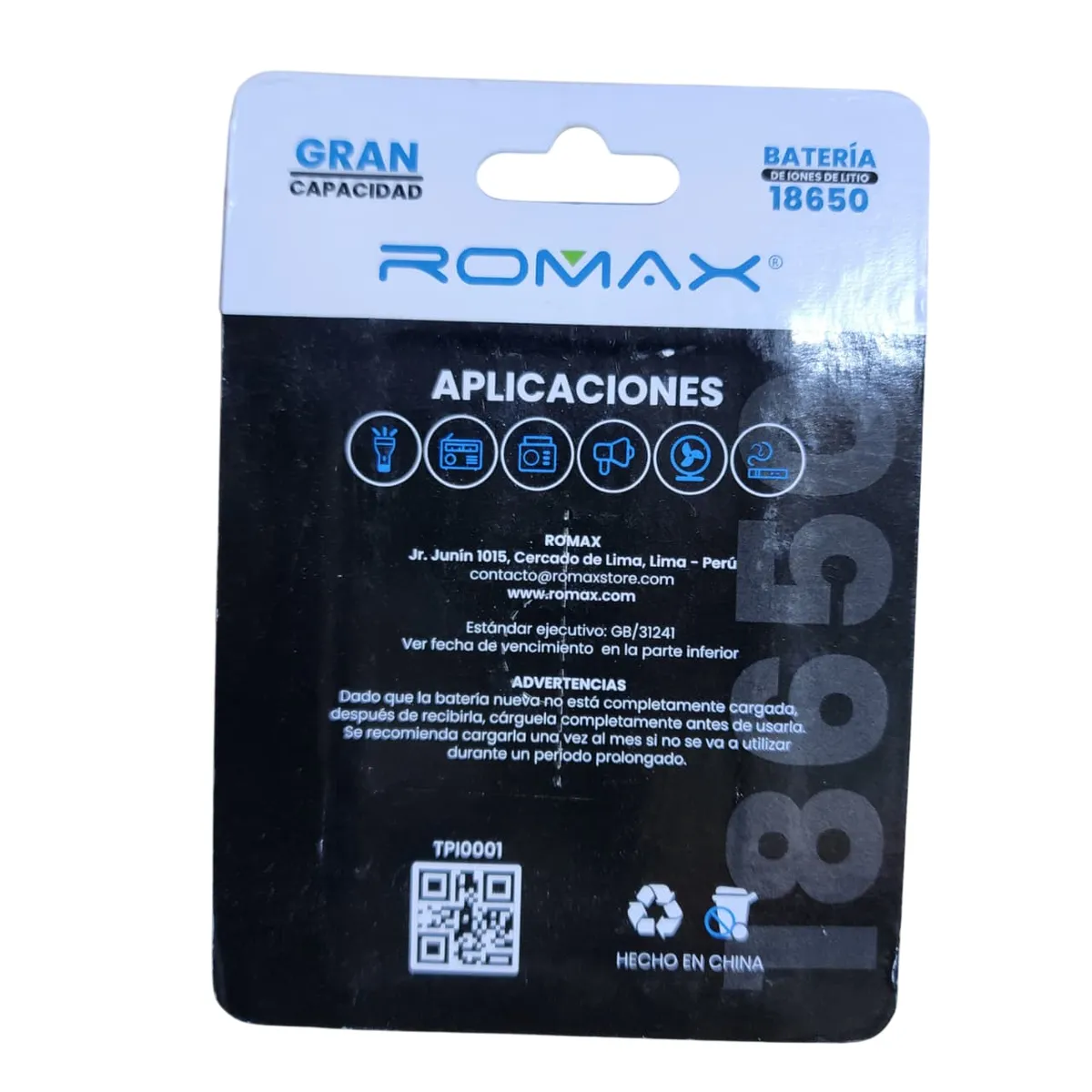 ROMAX - Pack x2 baterias de litio modelo de 2200mAh 37v