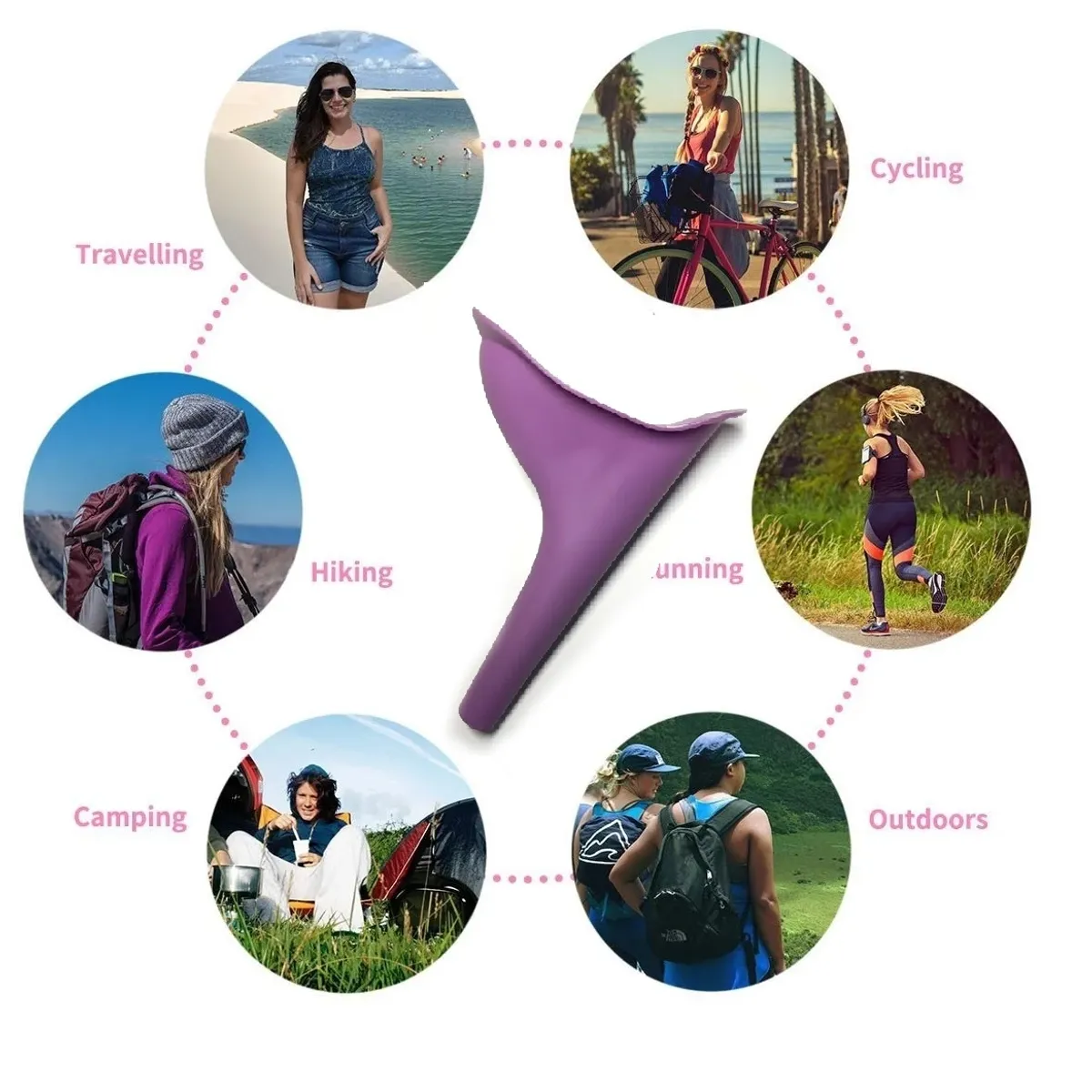 GENERICO - Dispositivo Urinario para Mujeres reutilizable