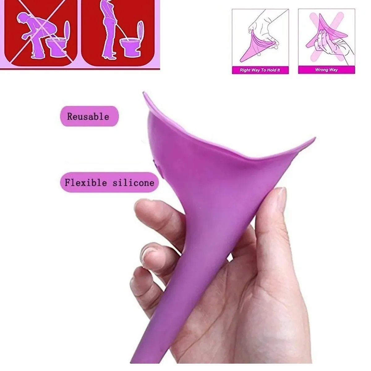 GENERICO - Dispositivo Urinario para Mujeres reutilizable