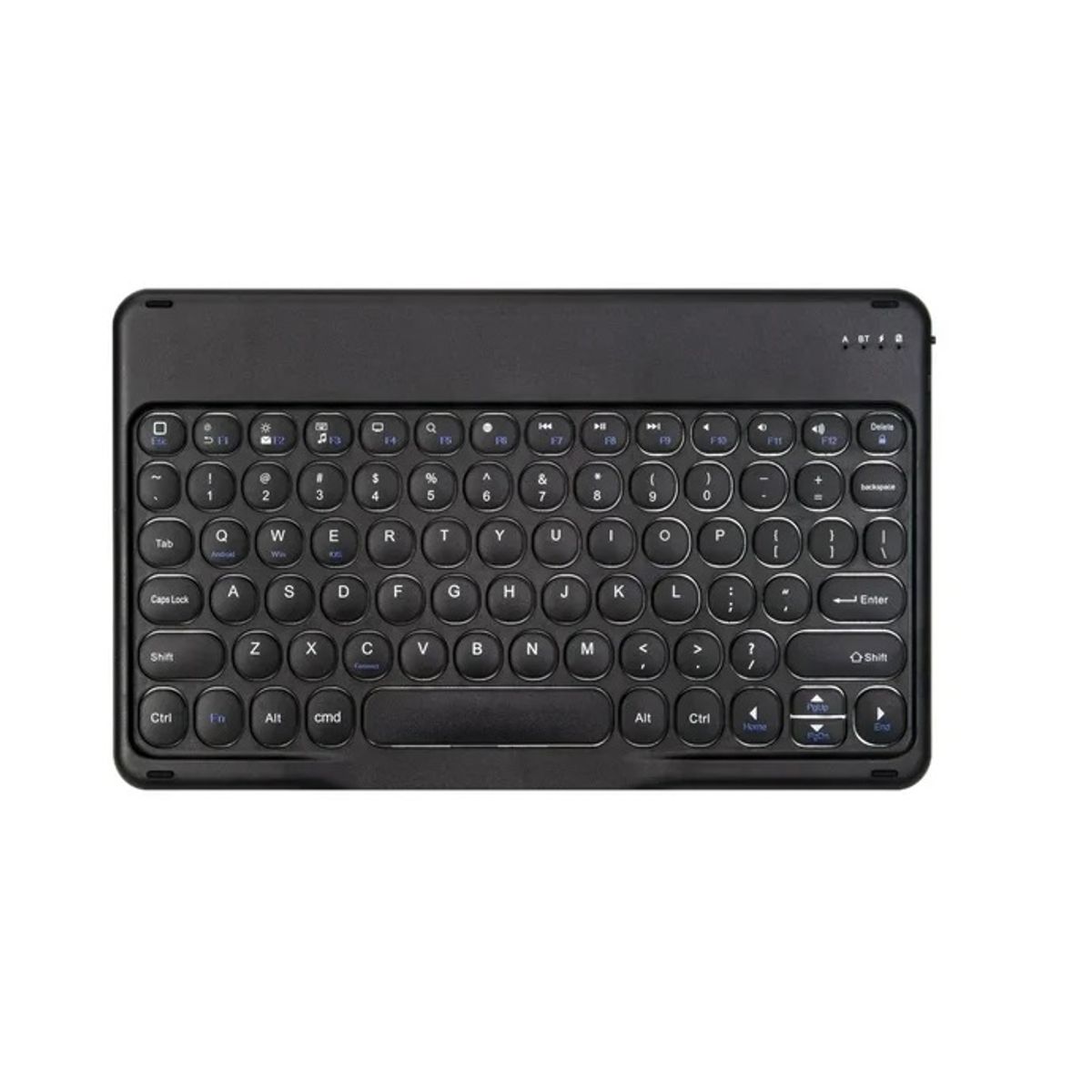 GENERICO - TECLADO INALÁMBRICO BLUETOOTH RECARGABLE USB COLOR NEGRO