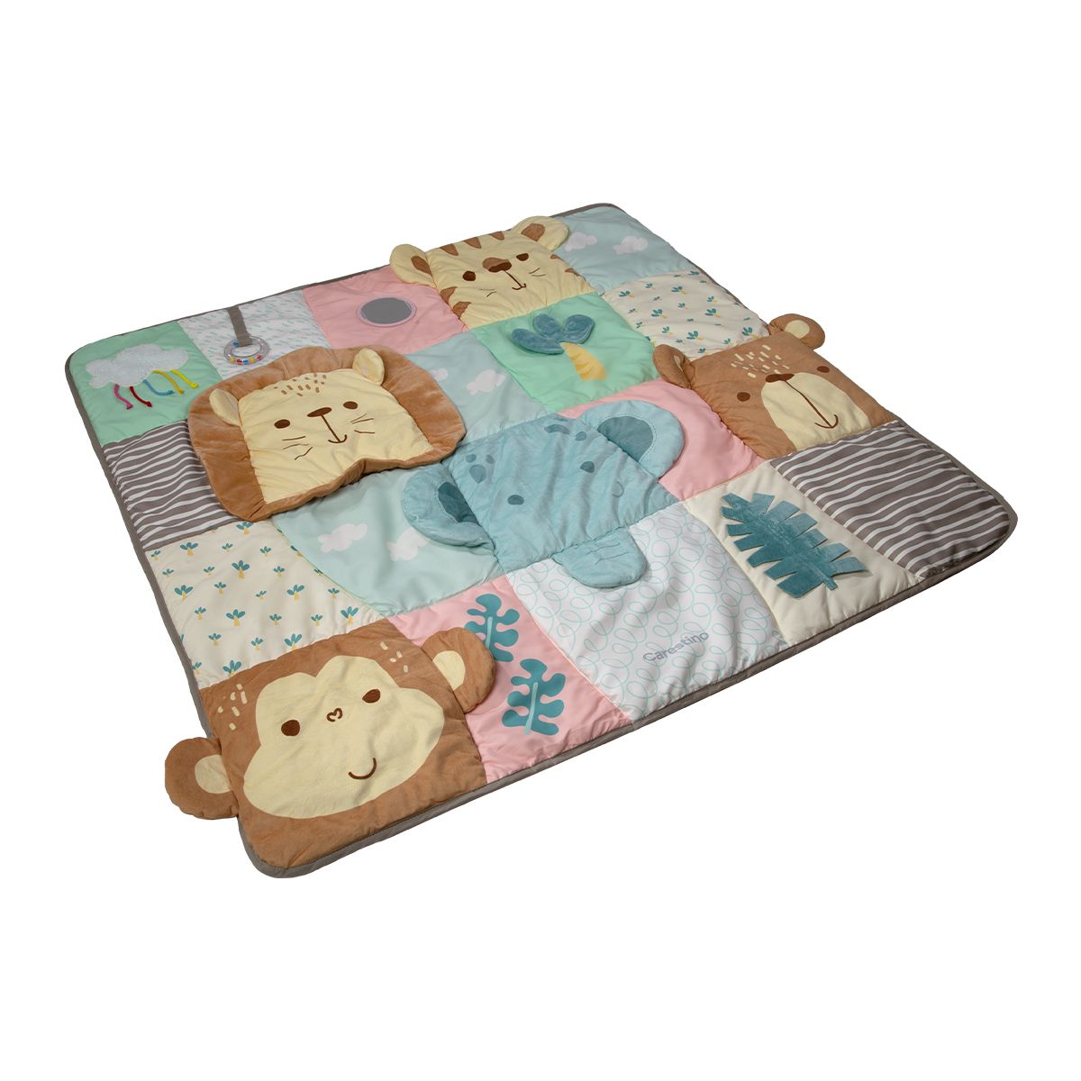 CARESTINO - Manta Didáctica Animales Beige