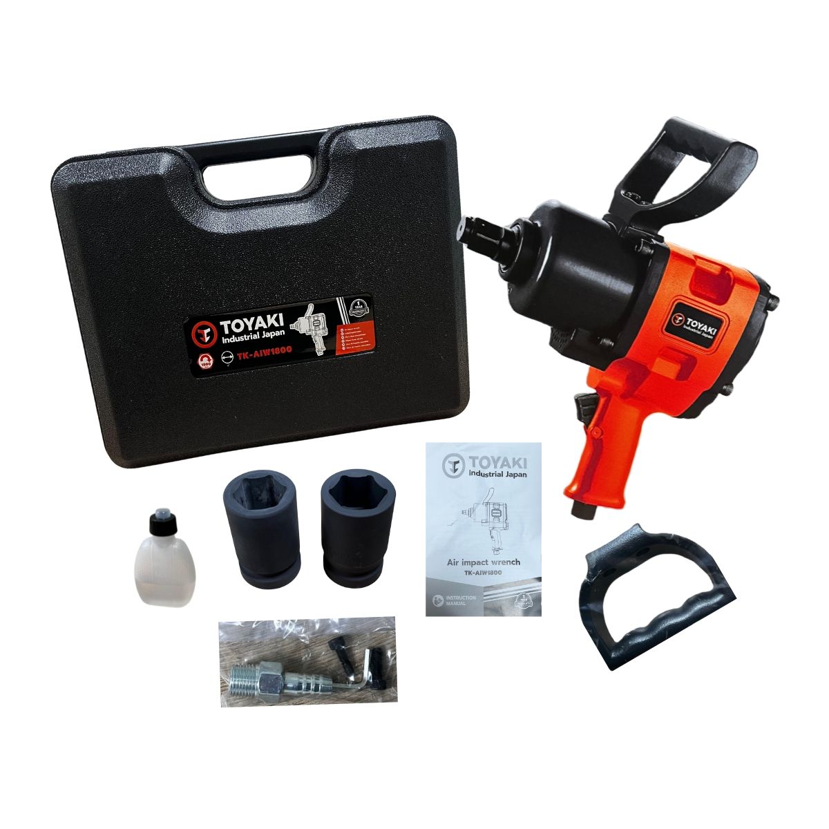 TOYAKI - LLAVE DE IMPACTO NEUMÁTICA 1 PULGADA 1800 Nm TOYAKI – TK-AIW1800
