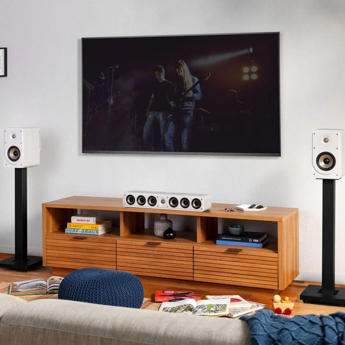 POLK AUDIO - PARLANTES PASIVOS POLK ES15 BLANCO PAR