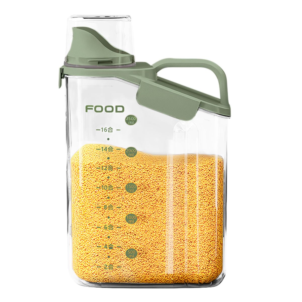 KELLER - Dispensador Hermético de Cereales 2500 ML con Tapa Dosificadora VD F15