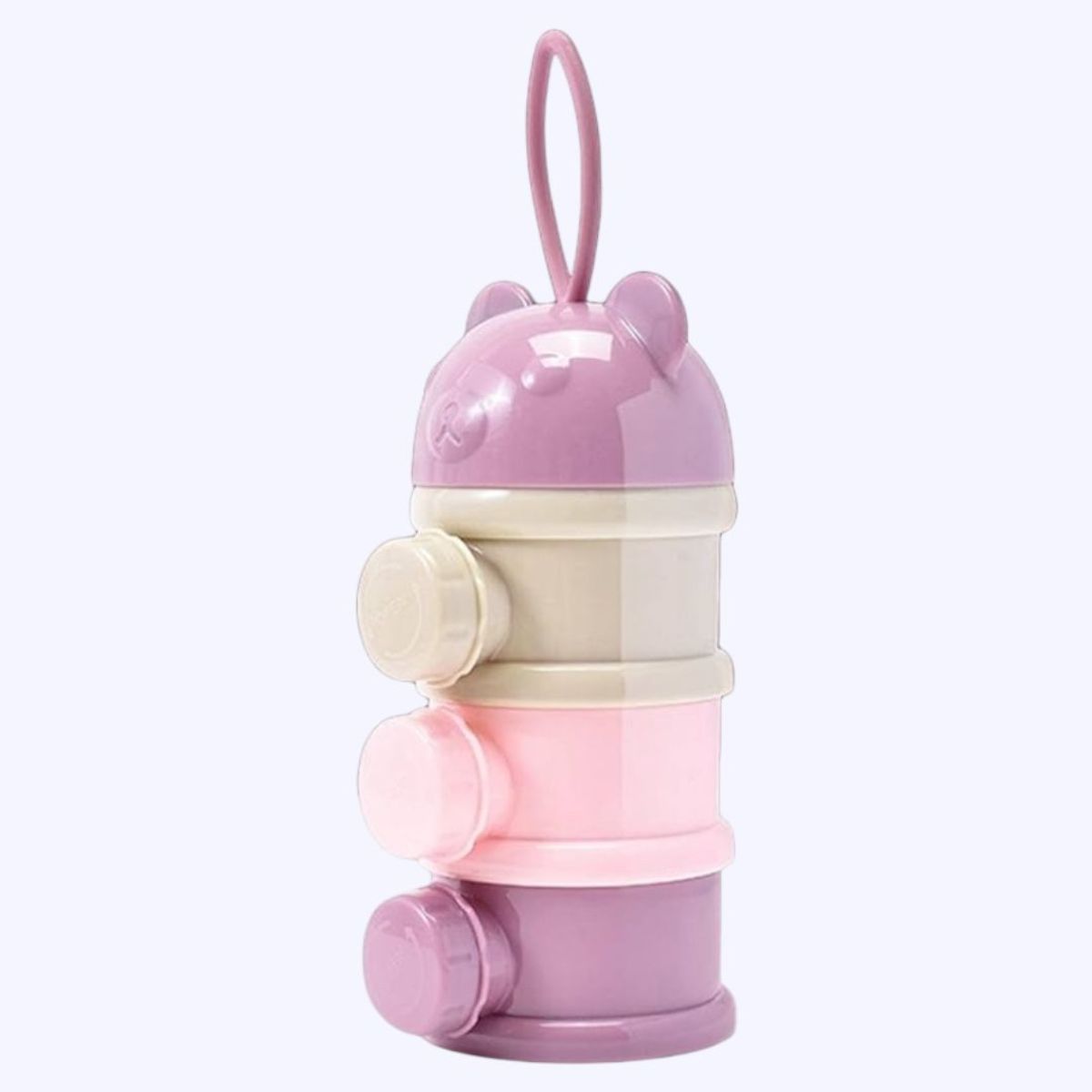 GENERICO - Dispensador de Leche o Snack 3 niveles Morado con tapa