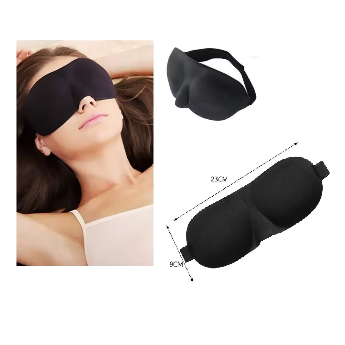 GENERICO - Antifaz para dormir de tela transpirable ultrasuave 3D