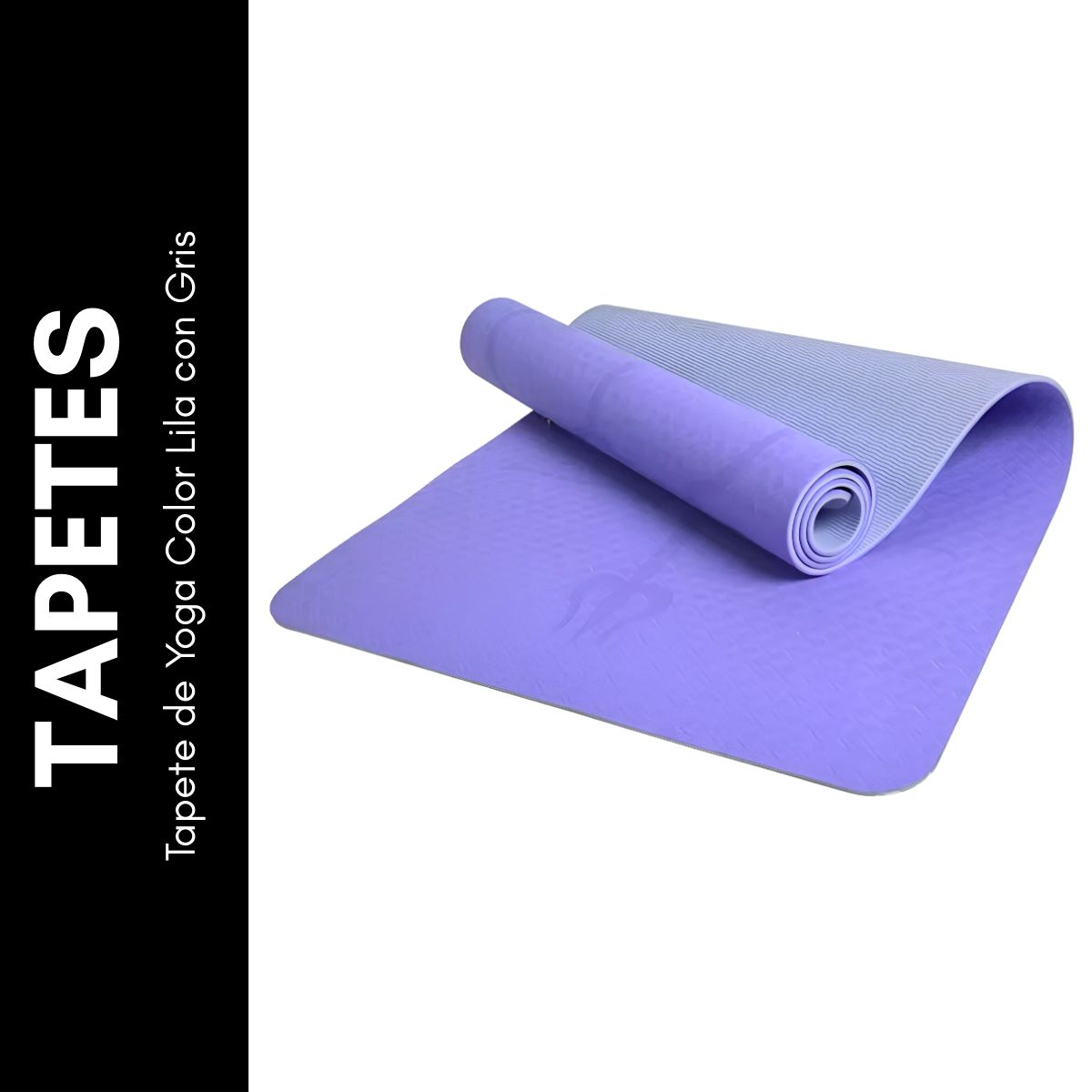 GENERICO - Tapete de Yoga Color Lila con Gris