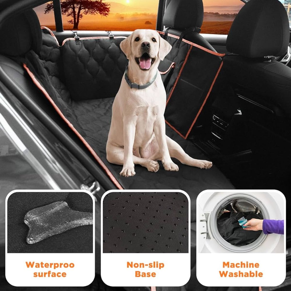 GENERICO - Cobertor Protector Funda de auto para Mascota parte trasera