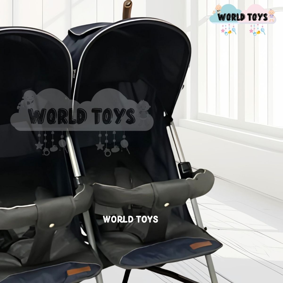 Baby - Coche Cuna Bastón Mellicero «EBABY GOLD» Blue