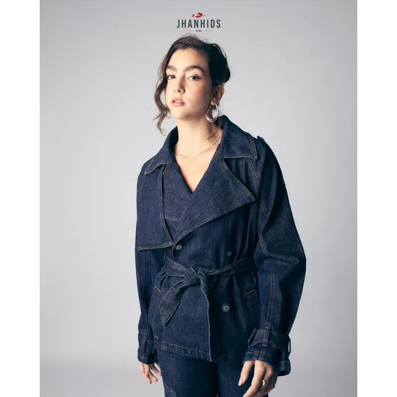 JHAN HIDS - Trench Corto Denim Adela