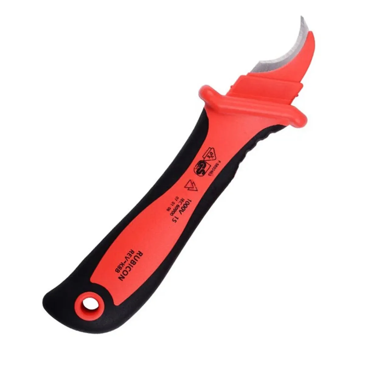 RUBICON - CUCHILLA ELECTRICISTA 1000 VOLTIOS CURVA REV-K8B RUBICON pza - 119242