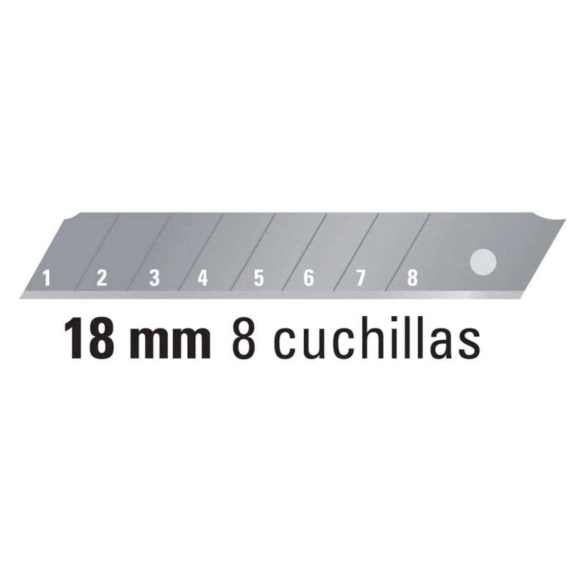 TRUPER - Estuche con 10 cuchillas SK4 de 18 mm para cutter Truper - 16965