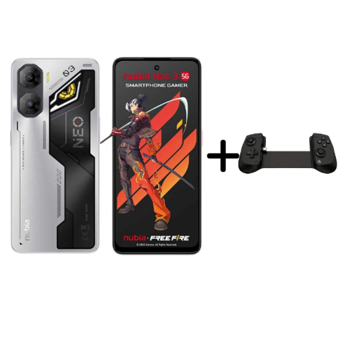 ZTE - ZTE NUBIA NEO 3 5G 256GB- 8GB - PLATEADO+(mando de regalo)- REGISTRADO